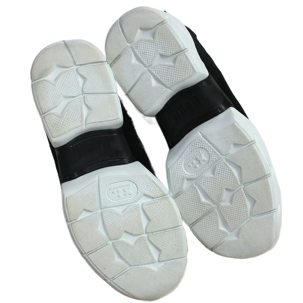 MSGM Black Blue Multicolor Tweed  Slip-On Extra Light Trainers Size 36 (US 6) - Picture 11 of 12